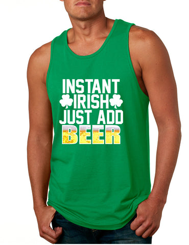 Men's Tank Top Instant Irish Add Beer St Patrick's Day Top - ALLNTRENDSHOP - 1