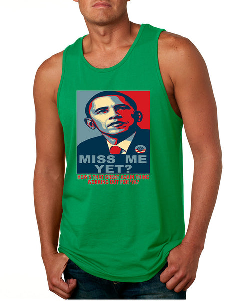 Men's Tank Top Miss Me Yet Obama Trump Elections Top