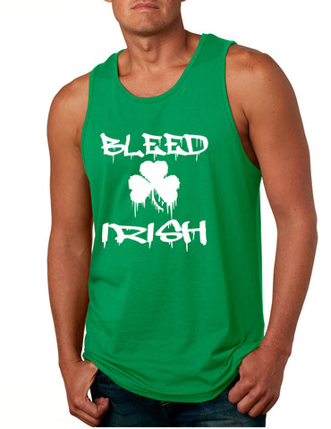 Men's Tank Top Bleed Irish St Patrick's Party Top Love Irish - ALLNTRENDSHOP - 1