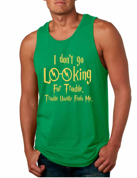 Men's Tank Top I Don't Go Looking For Trouble Finds Me - ALLNTRENDSHOP - 3