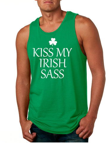 Men's Tank Top Kiss My Irish Sass St Patrick's Day Party Top