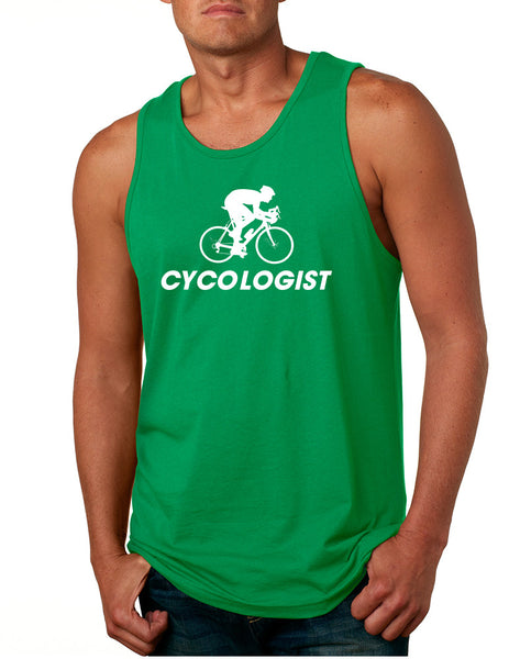 Men's Tank Top Cycologist Cool Cycling Love Sport Top