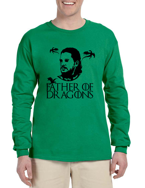 Men's Long Sleeve Father Of Dragons Cool Shirt Hot Gift