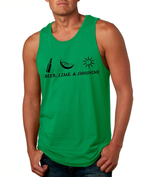 Beer lime and sunshine Men's Jersey Tanktop - ALLNTRENDSHOP