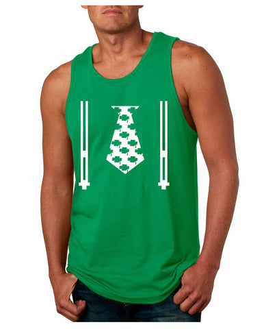 Irish shamrock tie Men Jersey Tank saint patricks day - ALLNTRENDSHOP - 1