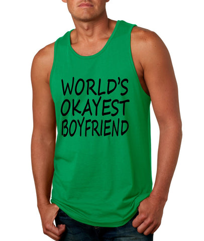 World's OKayest boyfriend men jersey tank top - ALLNTRENDSHOP - 1