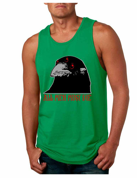Three-eyed Crow All men must die men jersey tank top - ALLNTRENDSHOP - 5