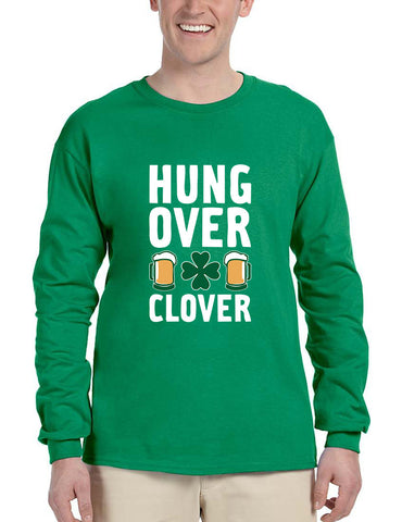 Men's Long Sleeve Hungover Clover St Patrick's Day Party Top