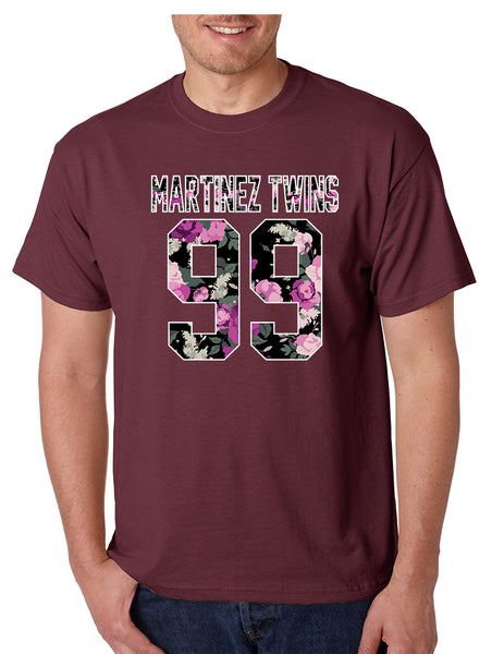 Men's T Shirt Martinez Twins 99 Flower Print Cool Trendy TShirt