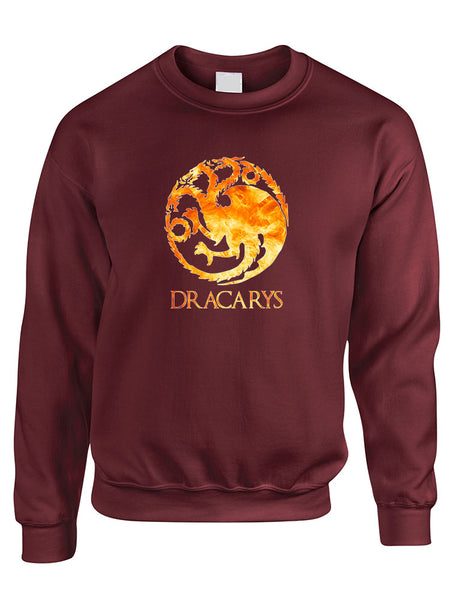 Adult Sweatshirt Dracarys Popular Trendy Top