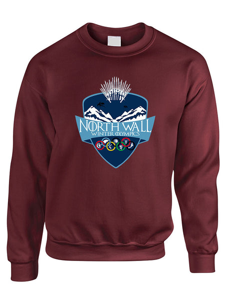 Adult Sweatshirt North Wall Winter Olympics Popular Cool