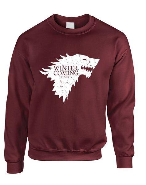Adult Sweatshirt Winter Is Coming Cool Top Popular Sweatshirt