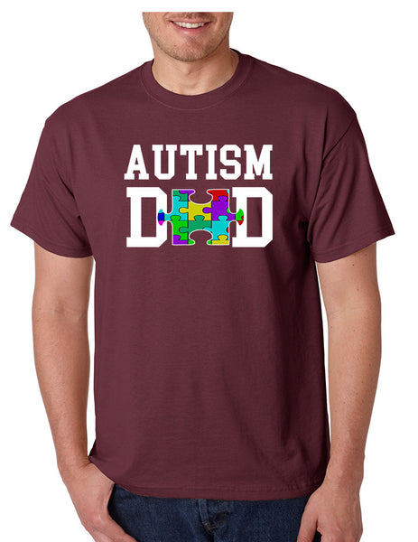 Men's T Shirt Autism Dad Autistic Awareness Shirt
