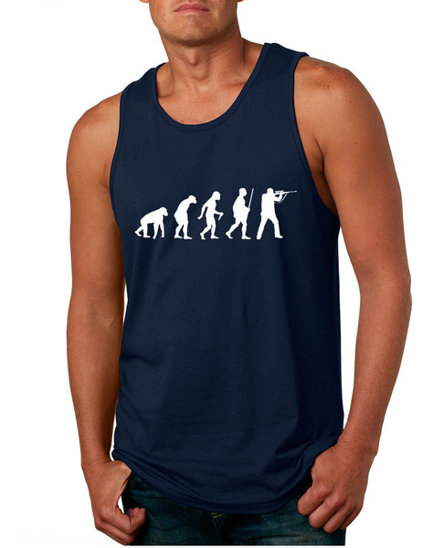 Men's Tank Top Hunting Evolution Funny Hunting Top