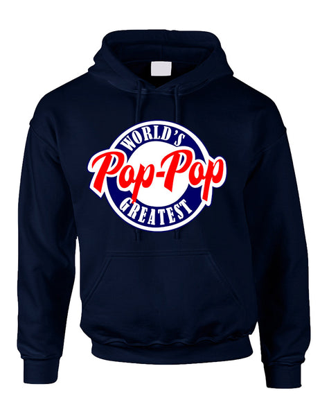 Men's Hoodie World's Greatest Pop Pop Love Family Top