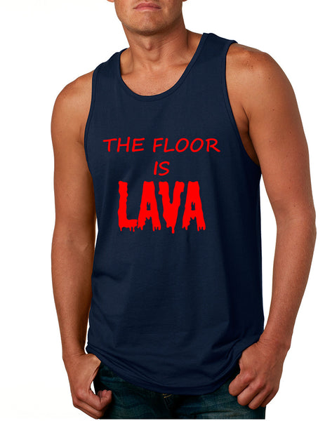 Men's Tank Top The Floor Is Lava Game Red Hot Popular Funny Top