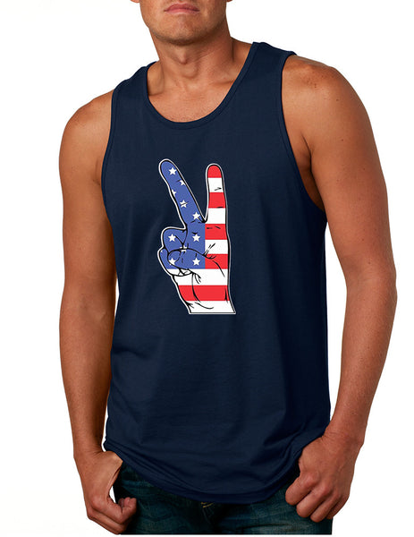 Men's Tank Top American Flag Hand 4th Of July Party Top