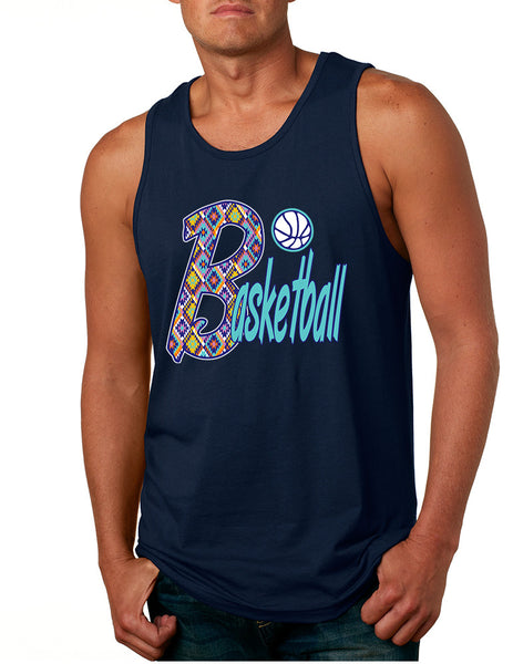 Men's Tank Top Basketball Aztec Love Sport Gym Top Fitness