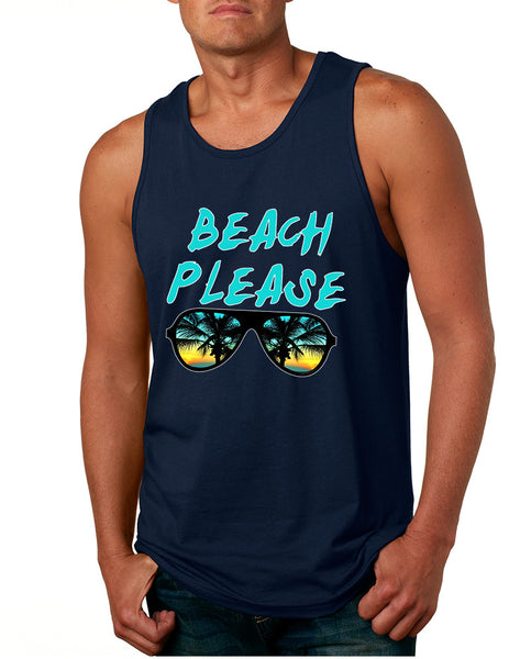 Men's Tank Top Beach Please Love Summer Vacation Beachwear