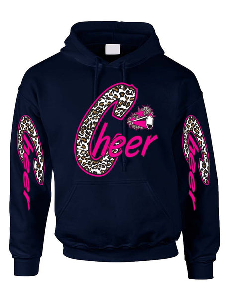 Cheer White Leopard women's Hoodies - ALLNTRENDSHOP