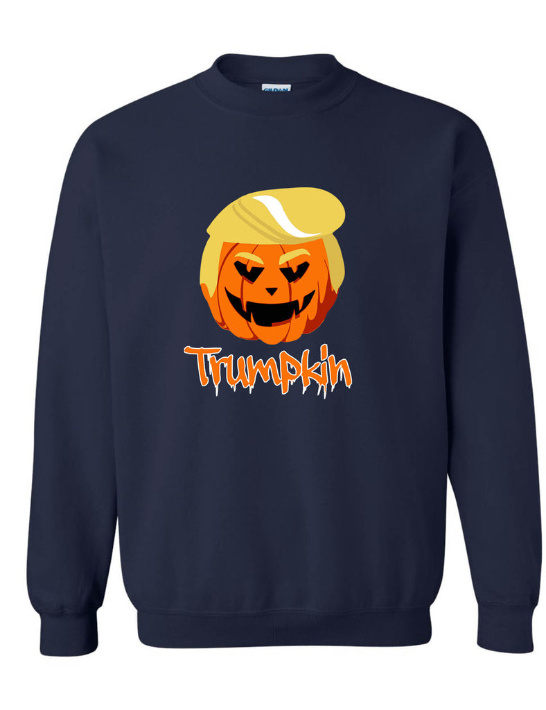 Adult Sweatshirt Trumpkin Trendy Halloween Trump Top Funny Pumpkin
