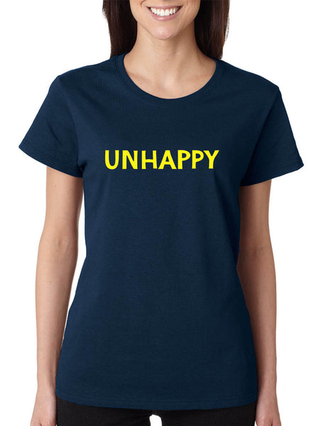 Women's T Shirt Unhappy Trendy Sarcastic Shirt Funny Gift