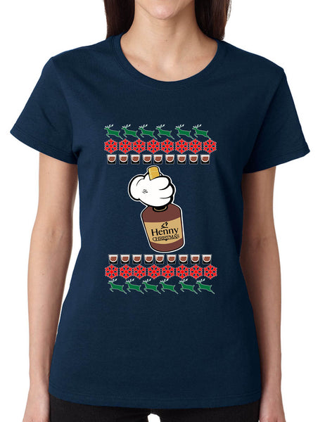 Women's T Shirt Henny Christmas Ugly Xmas Shirt Cute Gift Trendy Tee