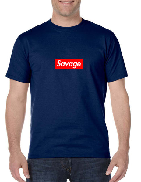Men's T Shirt Savage Red Box Cool Popular Tshirt