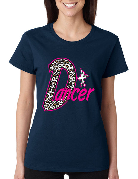 Dancer White Leopard women's T-Shirts - ALLNTRENDSHOP