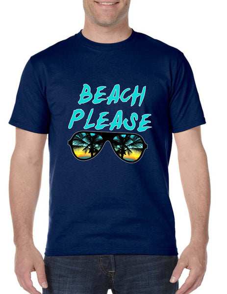 Men's T Shirt Beach Please Love Summer Vacation Beachwear
