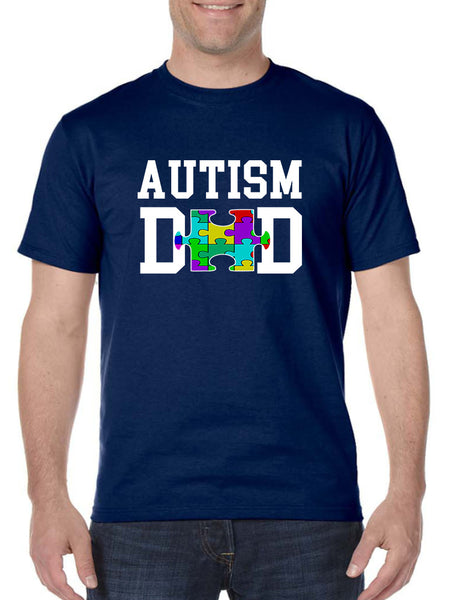 Men's T Shirt Autism Dad Autistic Awareness Shirt