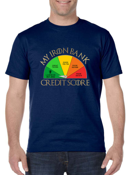 Men's T Shirt My Iron Bank Credit Score Lannister Tee