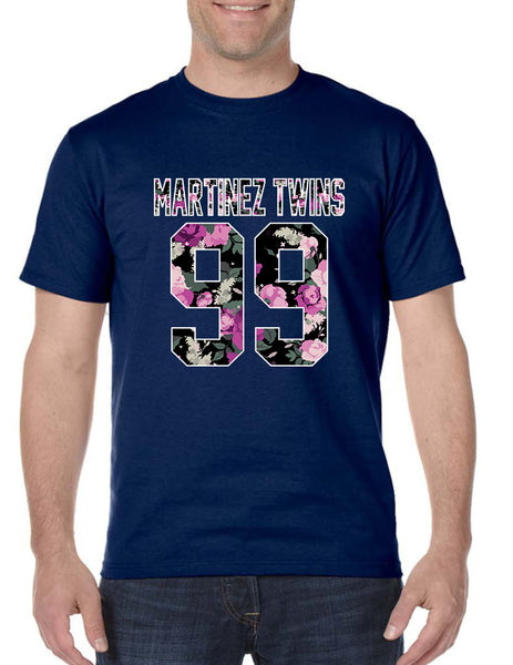 Men's T Shirt Martinez Twins 99 Flower Print Cool Trendy TShirt