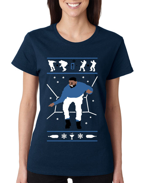 Women's T Shirt Hotline Bling Blue Cool Xmas Gift Holiday Hotline Tee - ALLNTRENDSHOP - 3