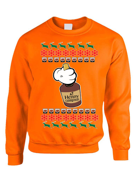 Adult Sweatshirt Henny Christmas Ugly Xmas Sweater Cozy Cute Gift