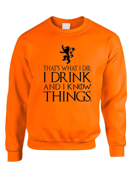 That What I Do I Drink And I Know Things women Sweatshirt - ALLNTRENDSHOP - 3