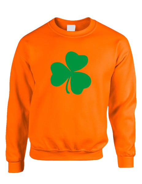 Adult Sweatshirt Green Shamrock Graphic St Patrick's Day Top - ALLNTRENDSHOP - 2
