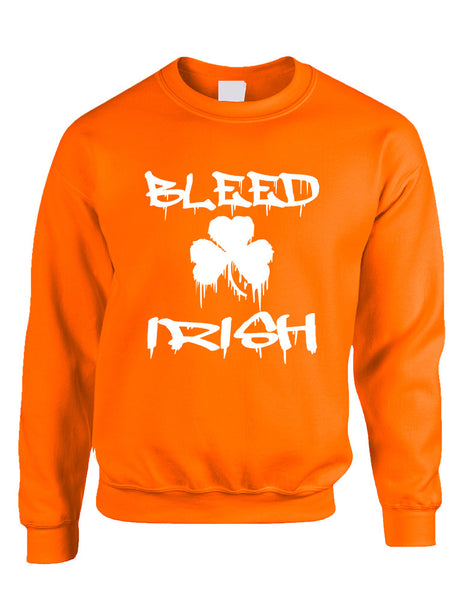 Adult Sweatshirt Bleed Irish St Patrick's Day Party Irish Top - ALLNTRENDSHOP - 2
