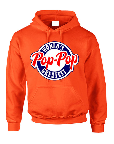 Men's Hoodie World's Greatest Pop Pop Love Family Top