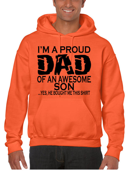 Men's Hoodie I'm A Proud Dad Of An Awesome Son Humor Top