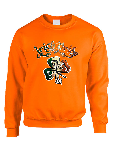 Adult Sweatshirt Irish Pride Shamrock St Patrick's Day Top