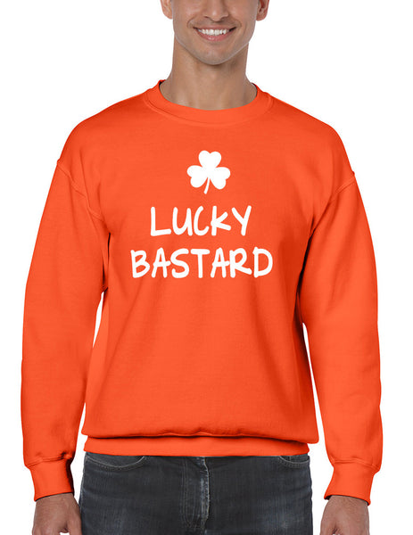 Men's Sweatshirt Lucky Bastard Shamrock St Patrick's Day Top