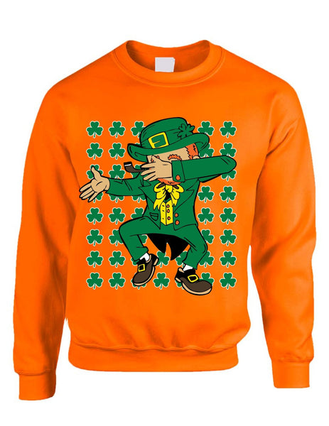 Dabbing Irish Leprechaun St patrick women sweatshirt - ALLNTRENDSHOP