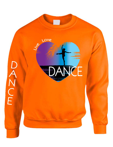 Adult Sweatshirt Dance Art Purple Print Love Cute Top Nice Gift - ALLNTRENDSHOP - 6