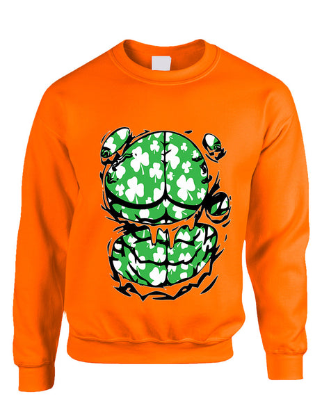 Adult Sweatshirt Irish Body Shamrock St Patrick's Day Top