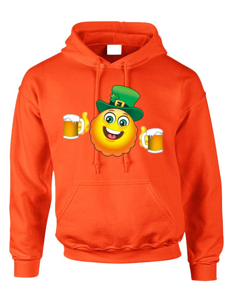 Irish smiling Emoji ST patricks women hooded sweatshirt - ALLNTRENDSHOP - 4