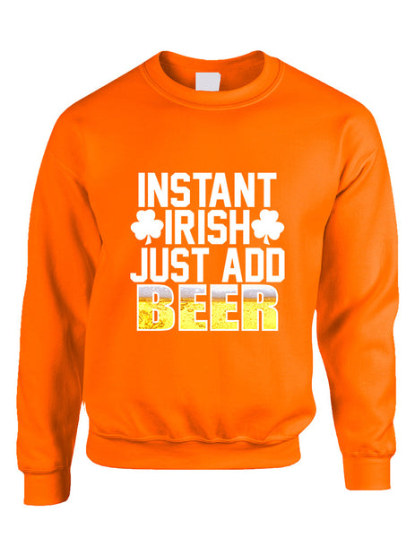 Adult Sweatshirt Instant Irish Add Beer St Patrick's Outfit - ALLNTRENDSHOP - 3
