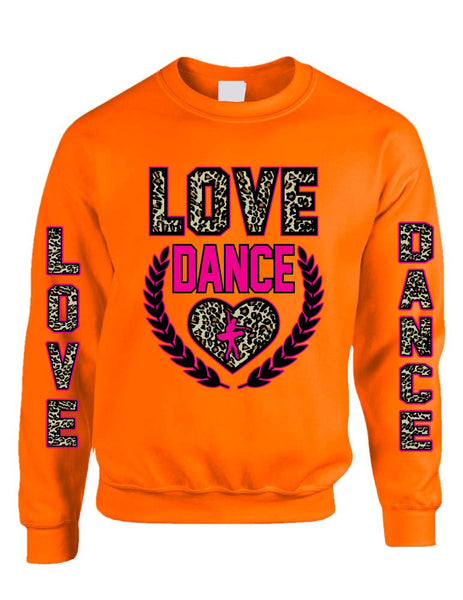 Love Dance Leopard womens Sweatshirts - ALLNTRENDSHOP - 5