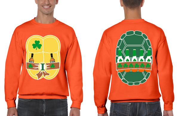 Men's Sweatshirt Ninja St Patrick's Day Cool Party Top