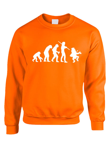 Adult Sweatshirt Irish Evolution Leprechaun St Patrick's Top - ALLNTRENDSHOP - 3